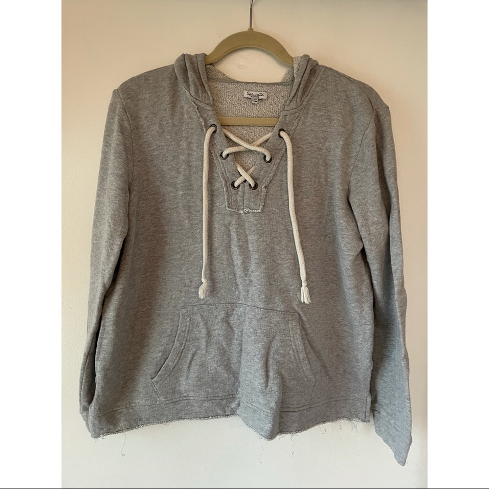Comfy Splendid Cross Tie Sweater